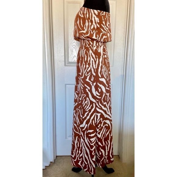 “HELOISE” Zebra print tube maxi dress - Picture 4 of 10